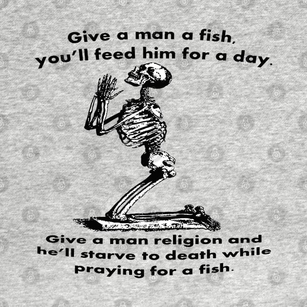 Give A Man A Fish And He Eats For A Day Proverb Parody by taiche